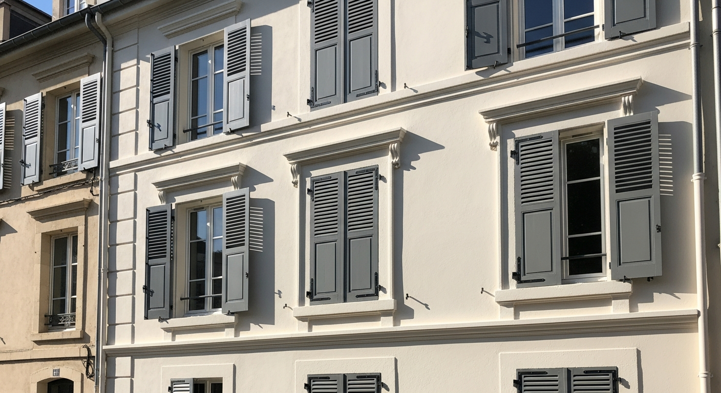 Facade renovee à LYON