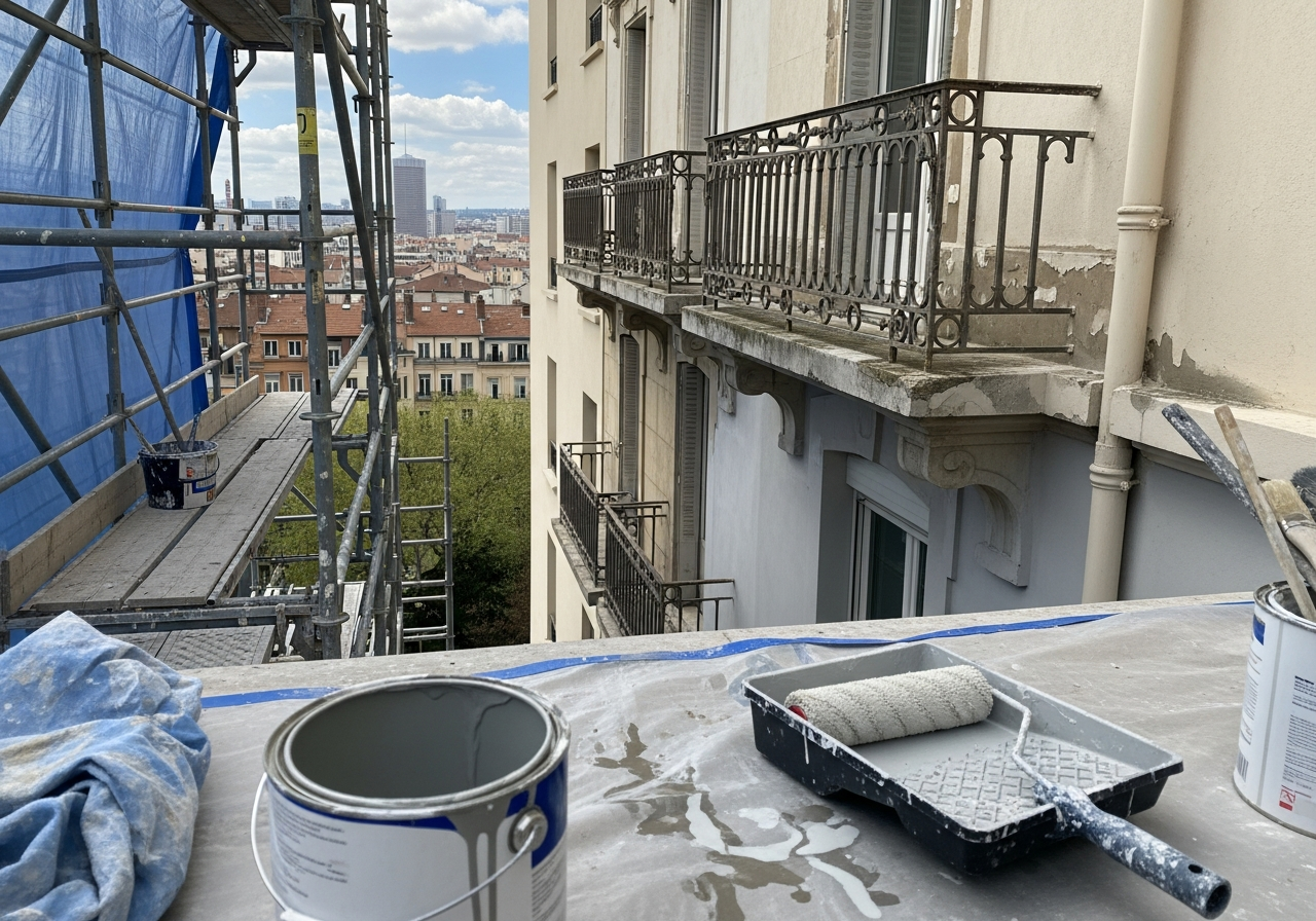 Chantier Peintre en bâtiment en cours à LYON à LYON